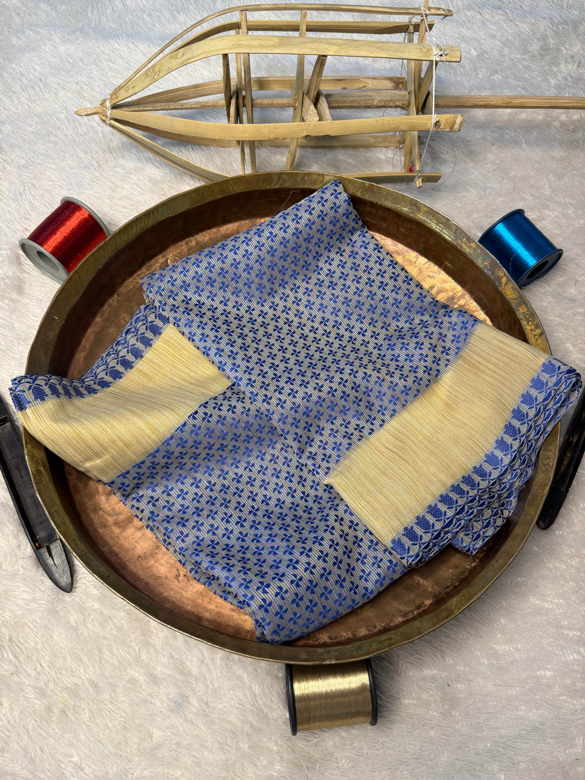 Eccentric zari weave Softsilk Banarasi Saree