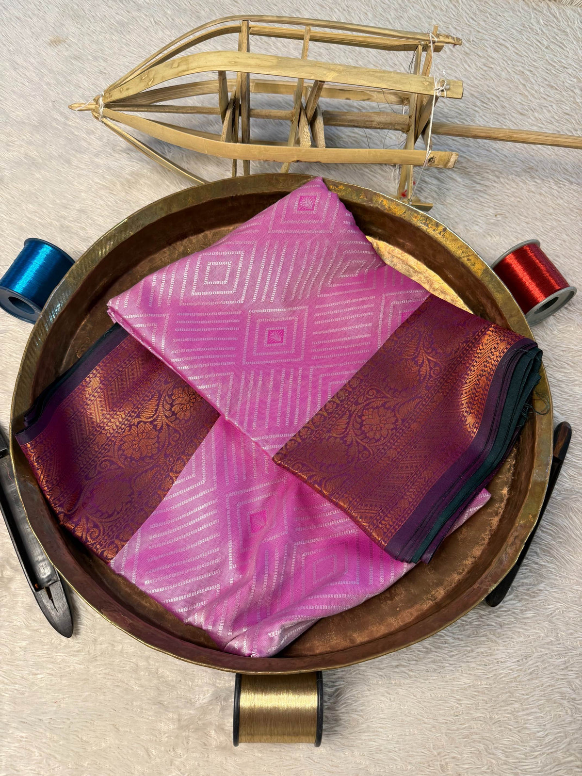 Eccentric zari weave Softsilk Banarasi Saree