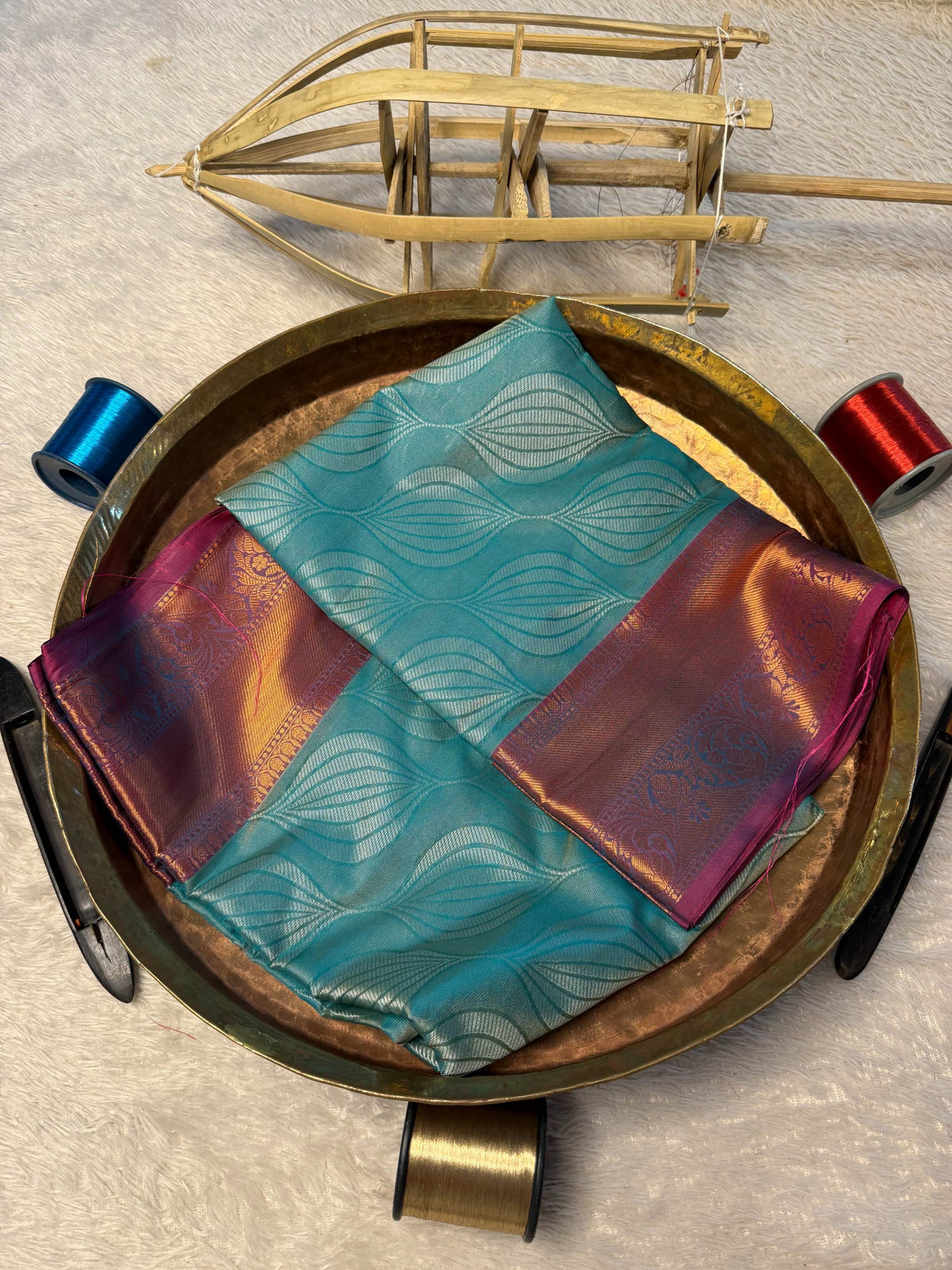 Eccentric zari weave Softsilk Banarasi Saree