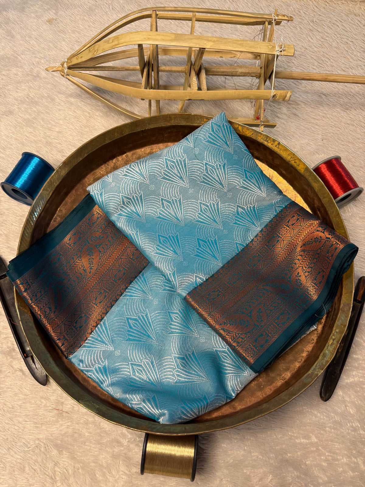 Eccentric zari weave Softsilk Banarasi Saree