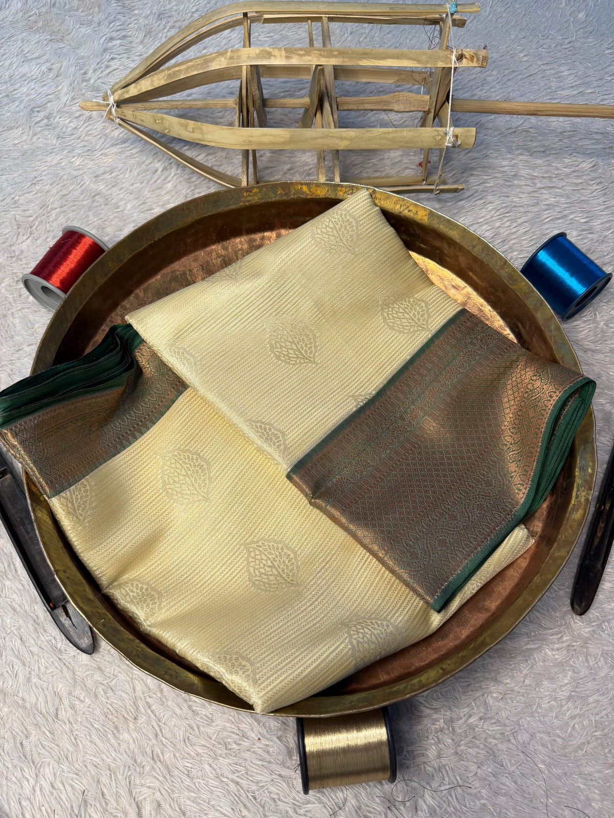 Eccentric zari weave Softsilk Banarasi Saree
