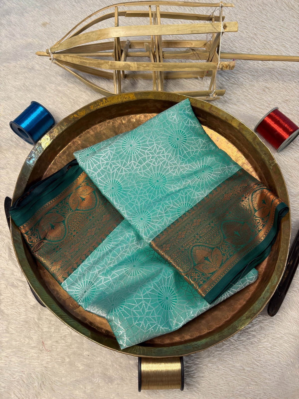 Eccentric zari weave Softsilk Banarasi Saree