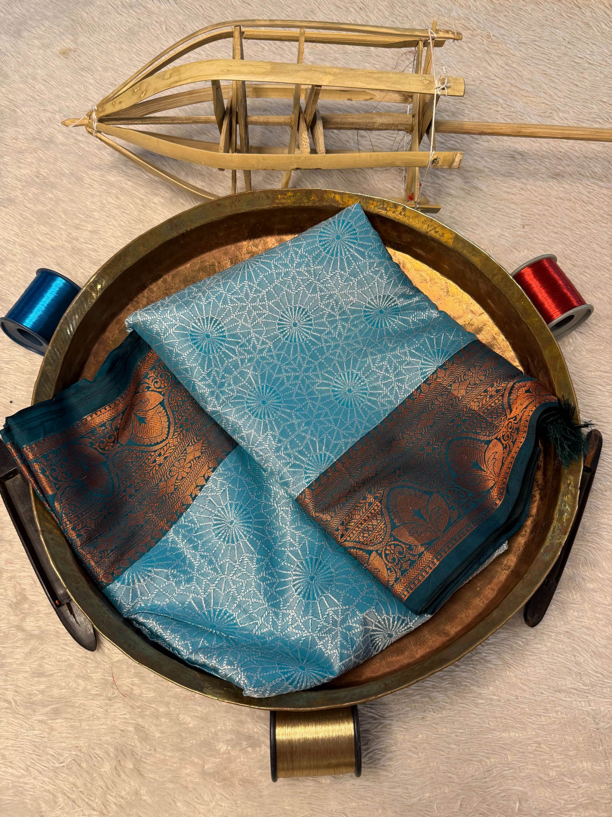 Eccentric zari weave Softsilk Banarasi Saree