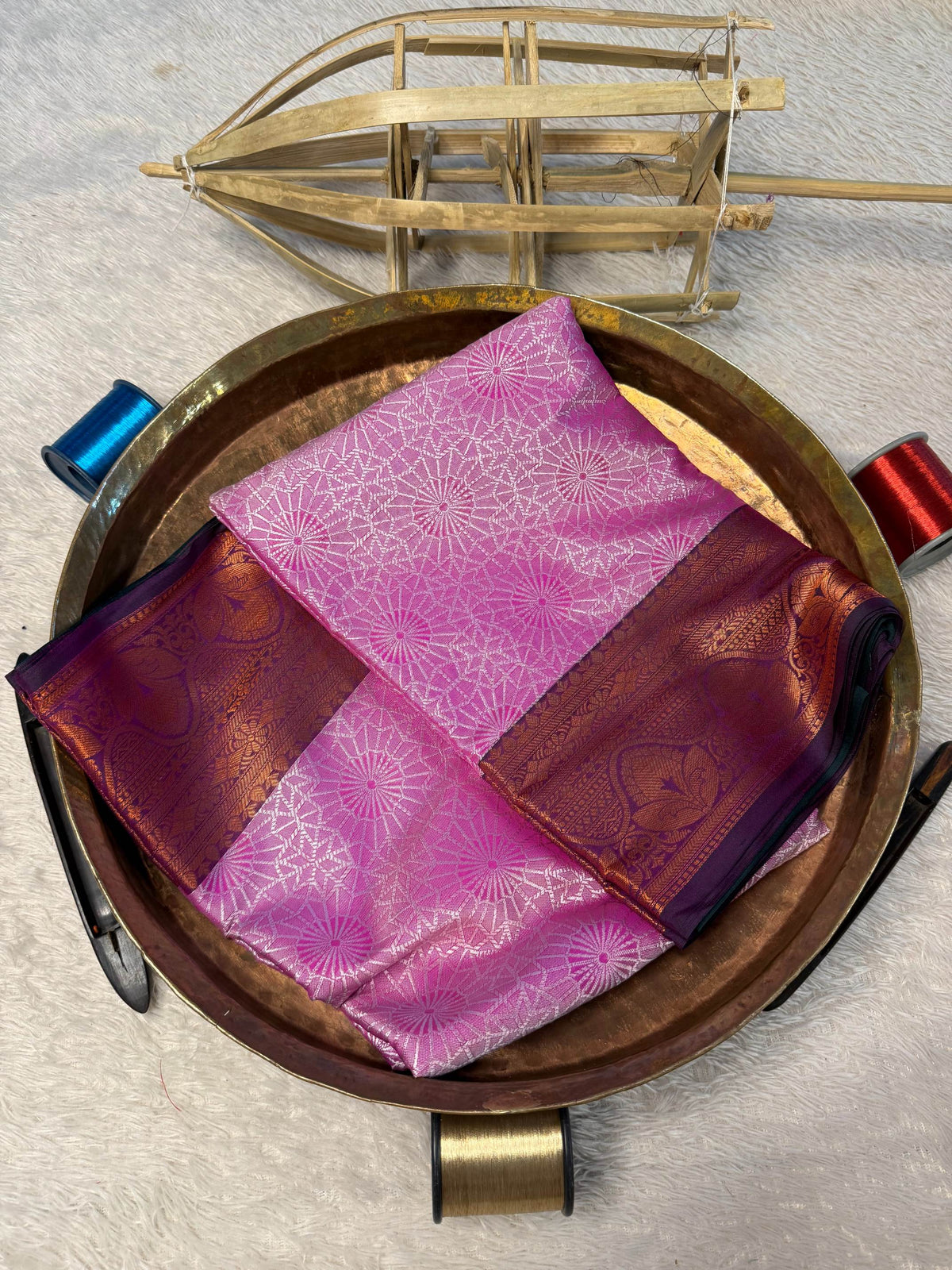 Eccentric zari weave Softsilk Banarasi Saree