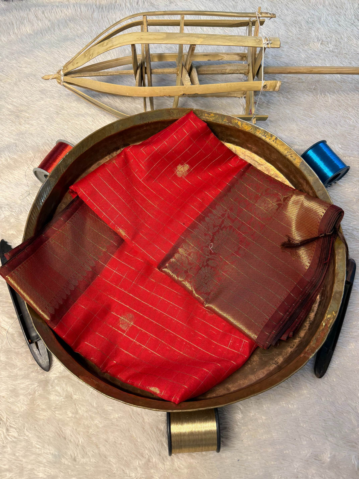 Eccentric zari weave Softsilk Banarasi Saree
