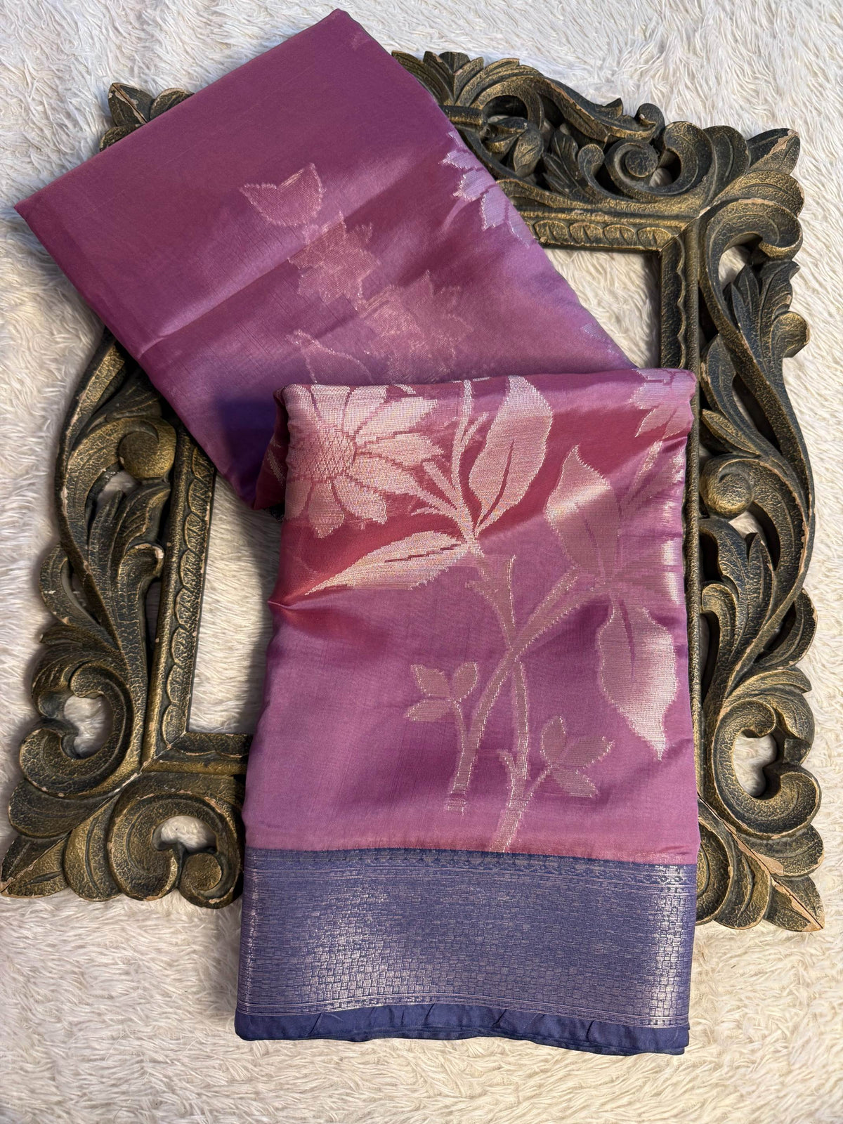 Eccentric zari weave Softsilk Banarasi Saree
