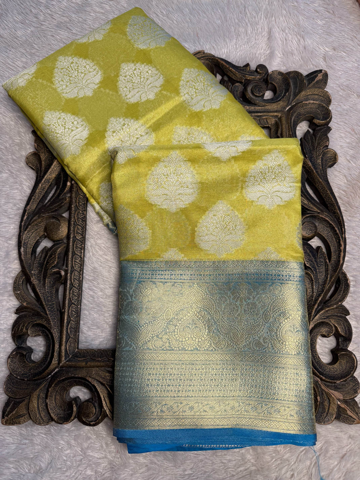 Premium Contemperory Weave Softsilk Banarasi Saree