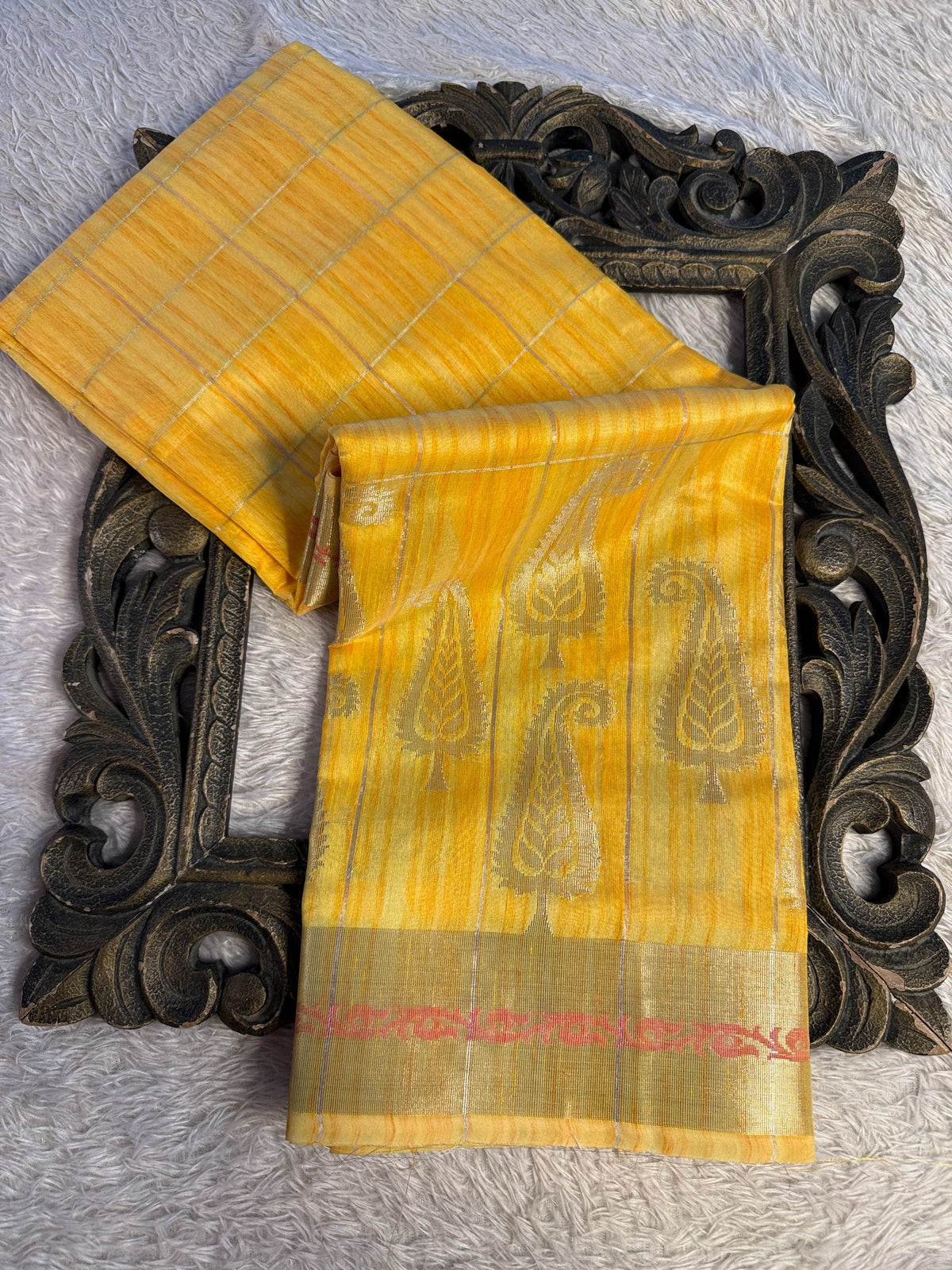 Eccentric zari weave Softsilk Banarasi Saree