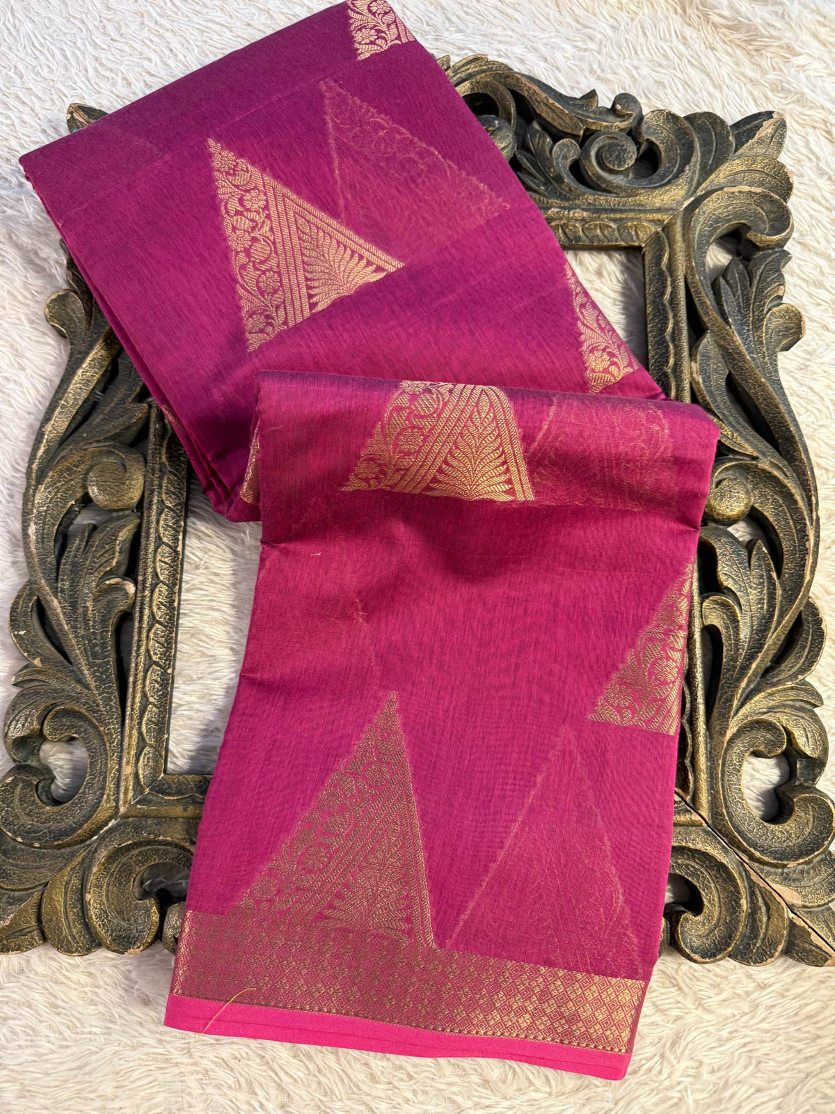 Eccentric zari weave Softsilk Banarasi Saree