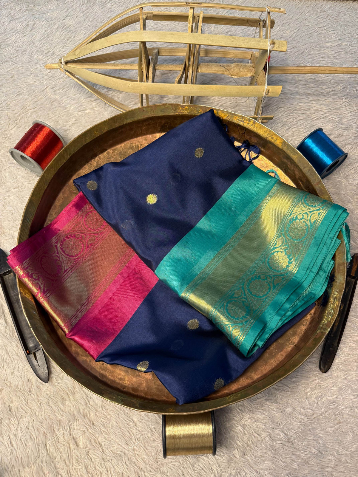 Eccentric zari weave Softsilk Banarasi Saree
