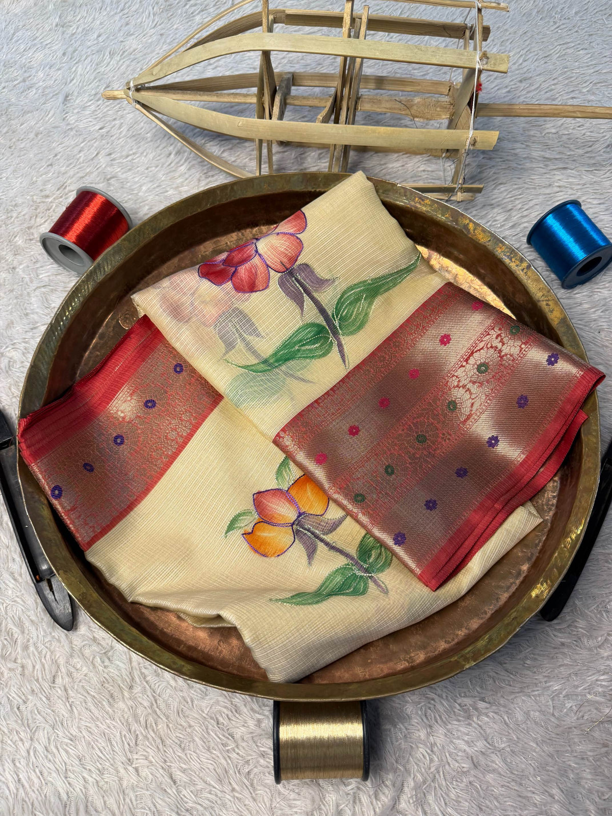 Eccentric zari weave Softsilk Banarasi Saree