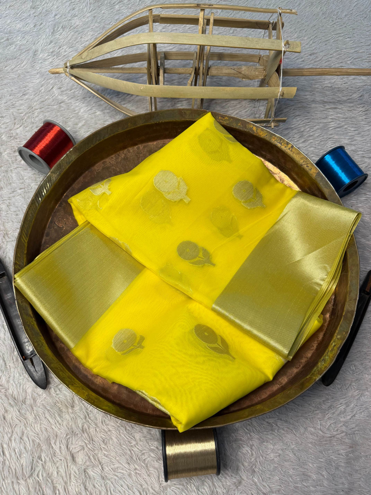 Eccentric zari weave Softsilk Banarasi Saree