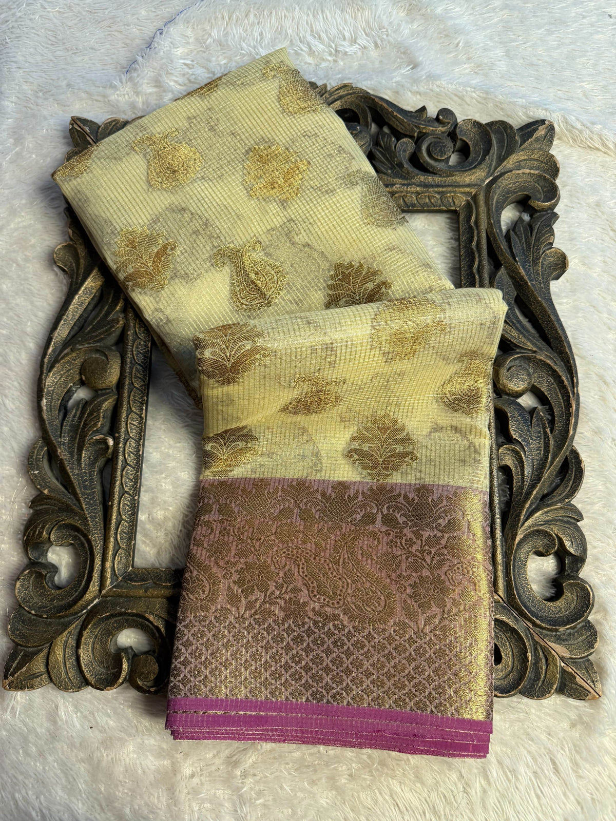 Eccentric zari weave Softsilk Banarasi Saree