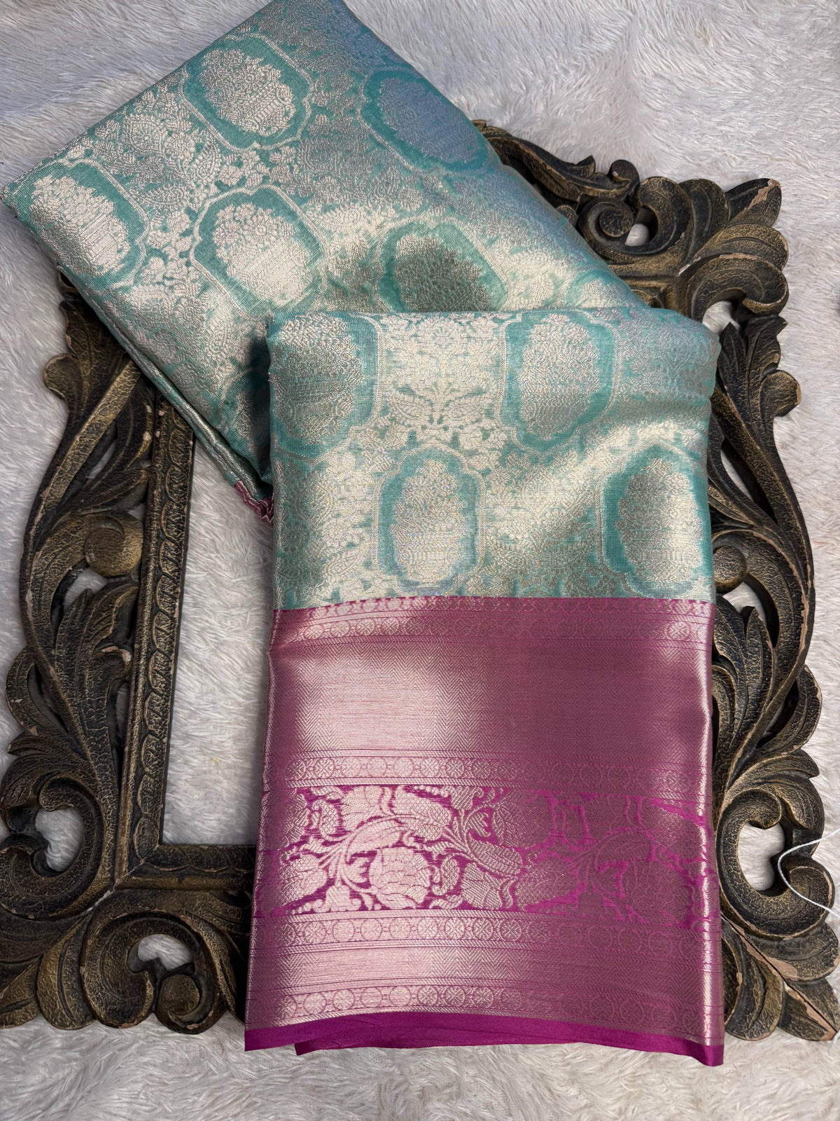 Eccentric zari weave Softsilk Banarasi Saree