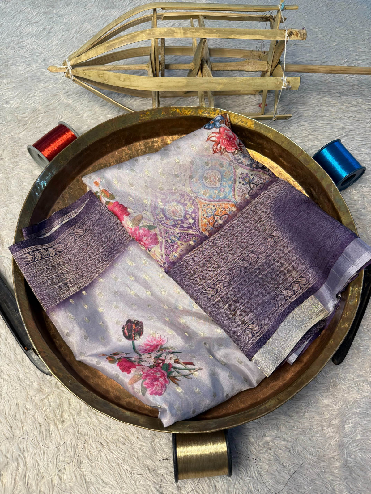 Eccentric zari weave Softsilk Banarasi Saree