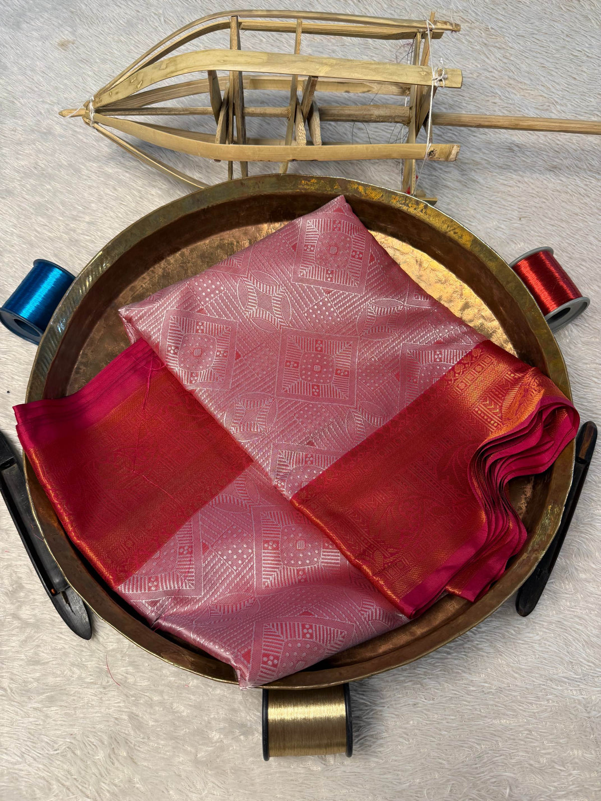 Eccentric zari weave Softsilk Banarasi Saree