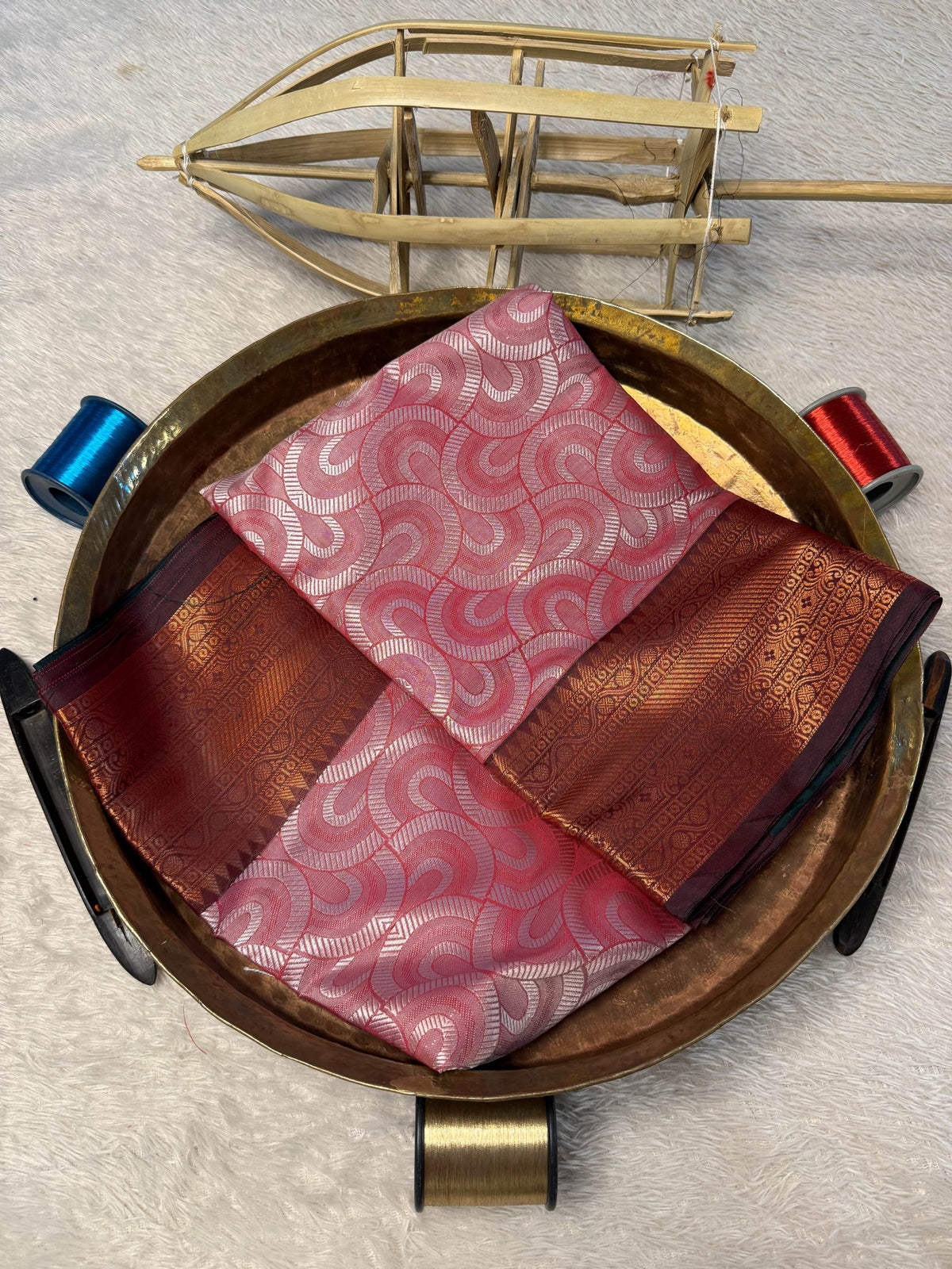 Eccentric zari weave Softsilk Banarasi Saree