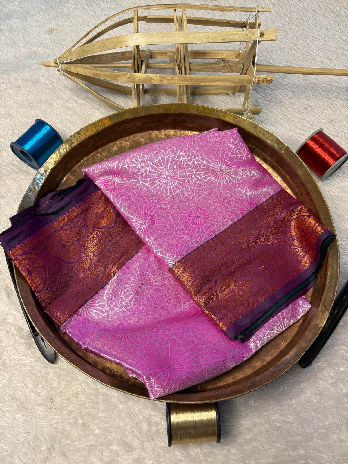Eccentric zari weave Softsilk Banarasi Saree