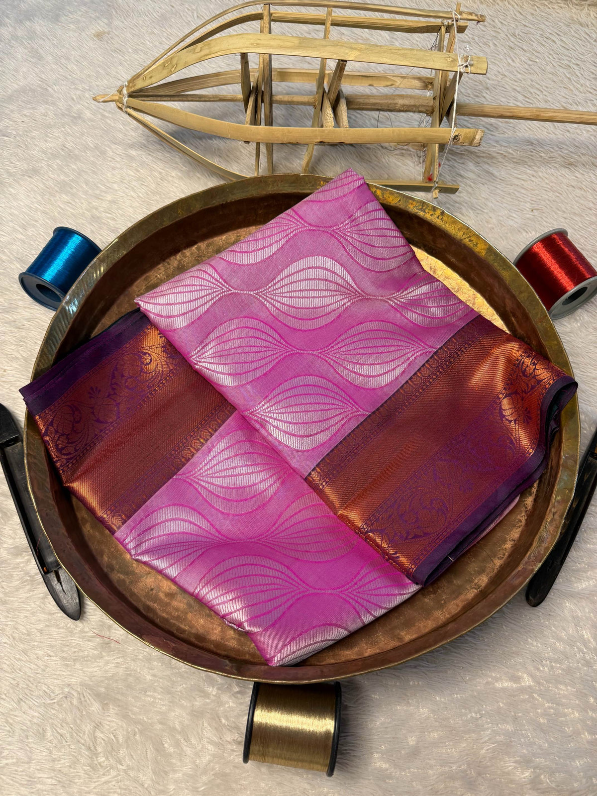Eccentric zari weave Softsilk Banarasi Saree