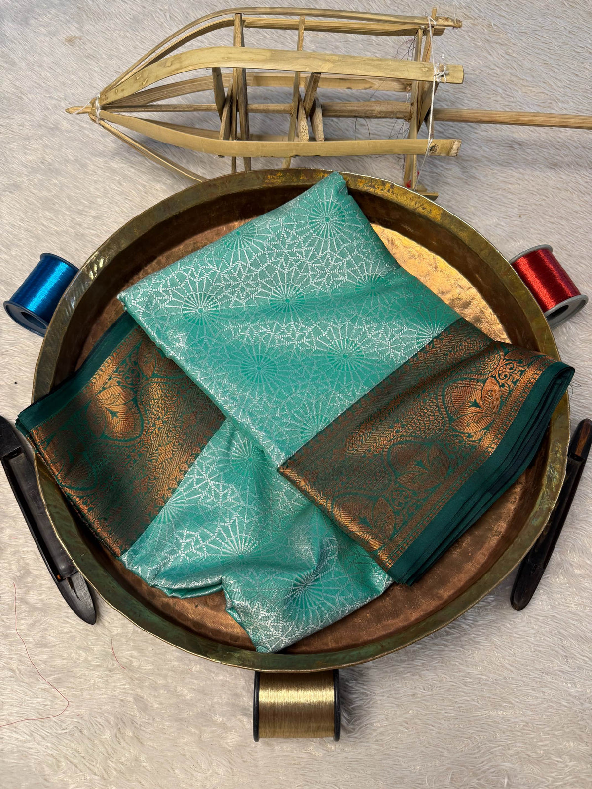 Eccentric zari weave Softsilk Banarasi Saree