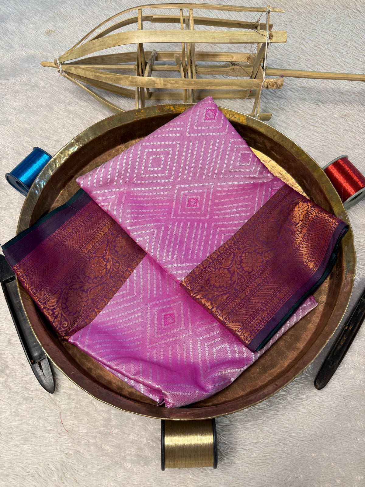Eccentric zari weave Softsilk Banarasi Saree