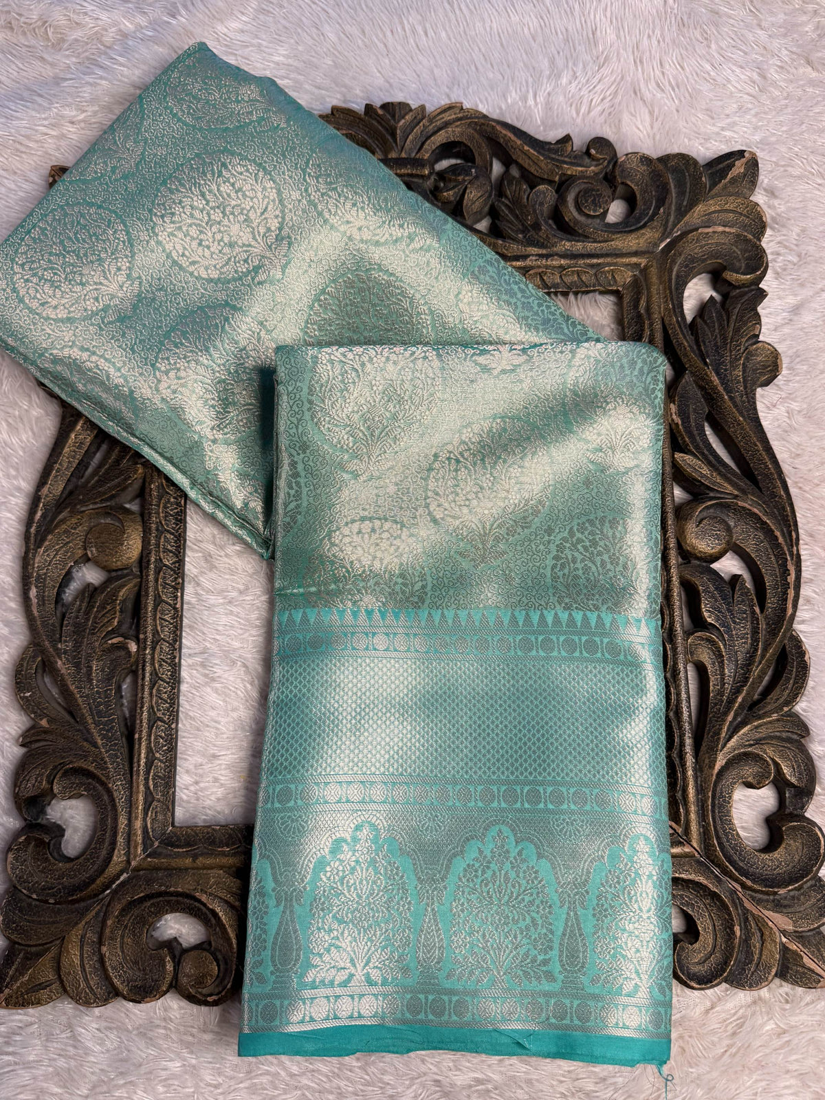 Eccentric zari weave Softsilk Banarasi Saree