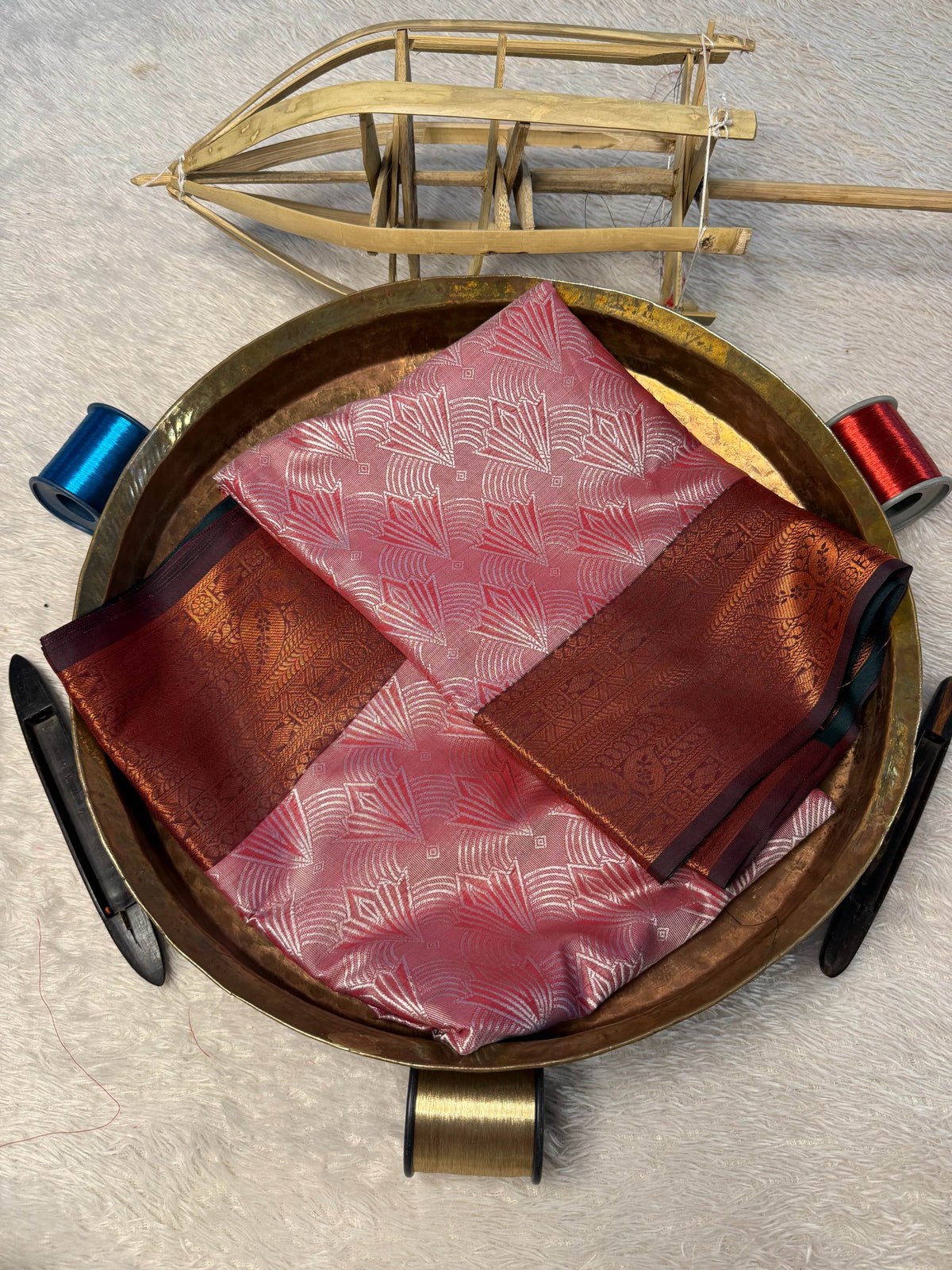 Eccentric zari weave Softsilk Banarasi Saree
