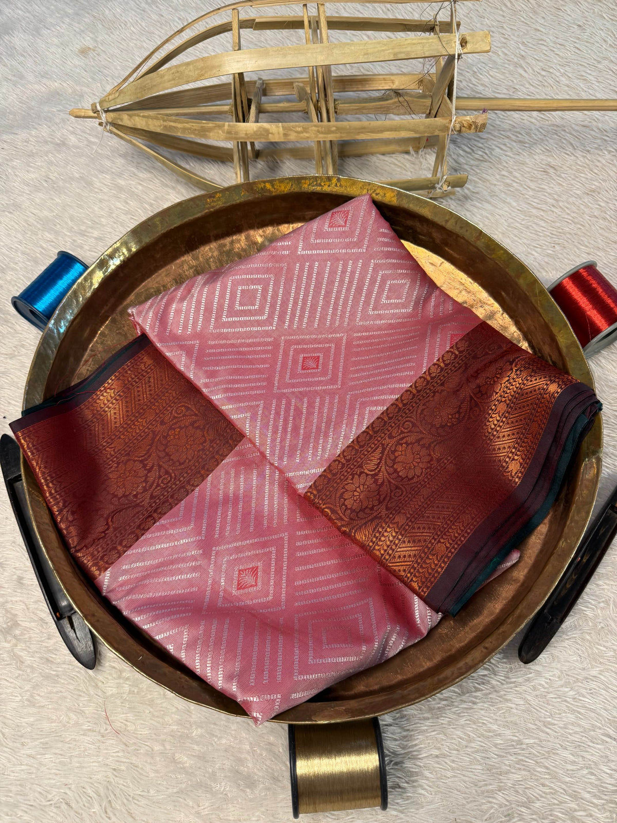 Eccentric zari weave Softsilk Banarasi Saree