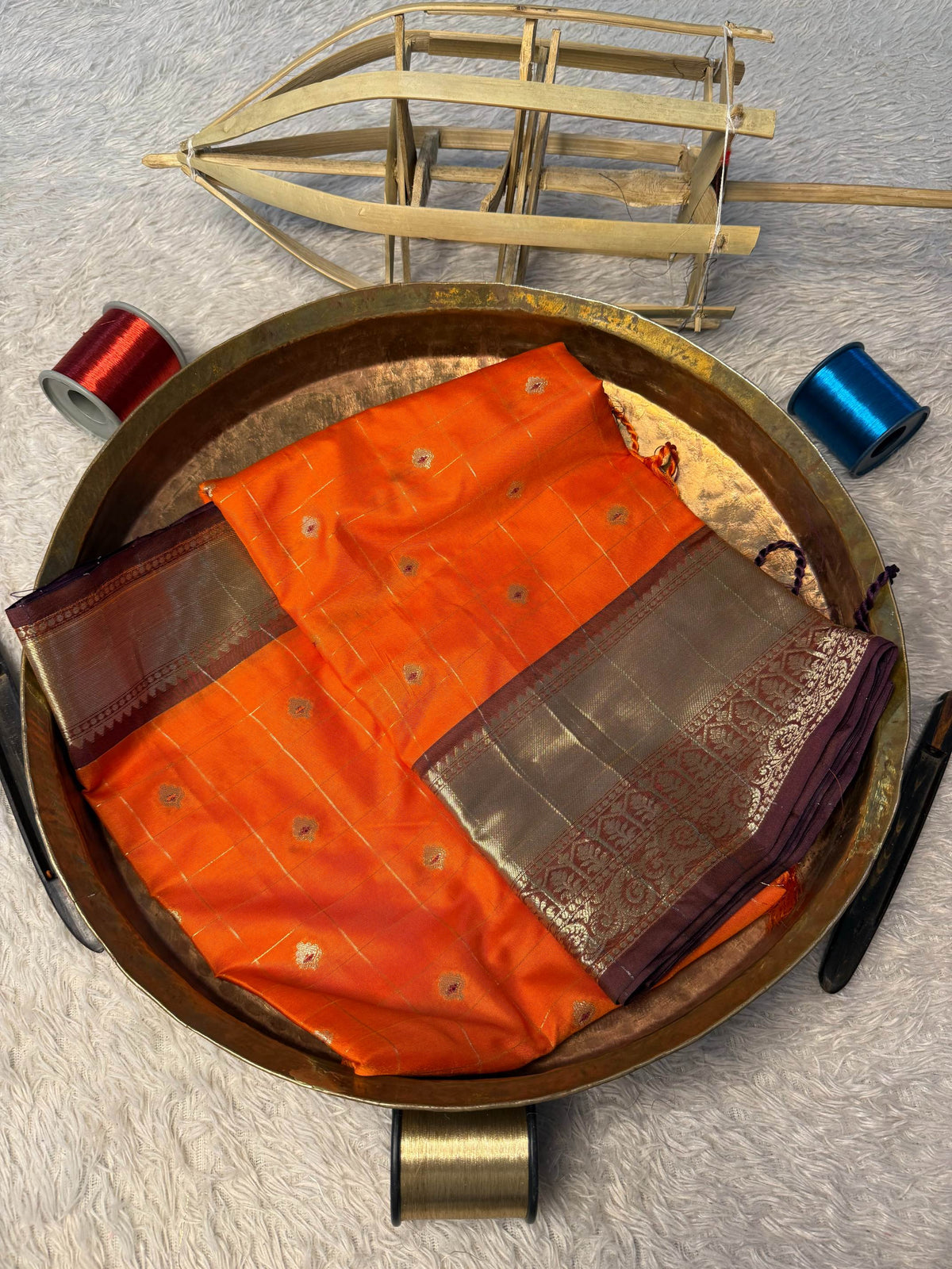 Eccentric zari weave Softsilk Banarasi Saree