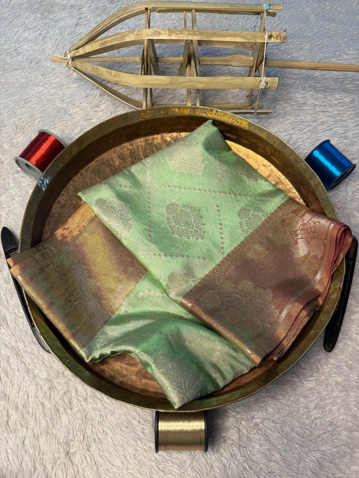 Eccentric zari weave Softsilk Banarasi Saree