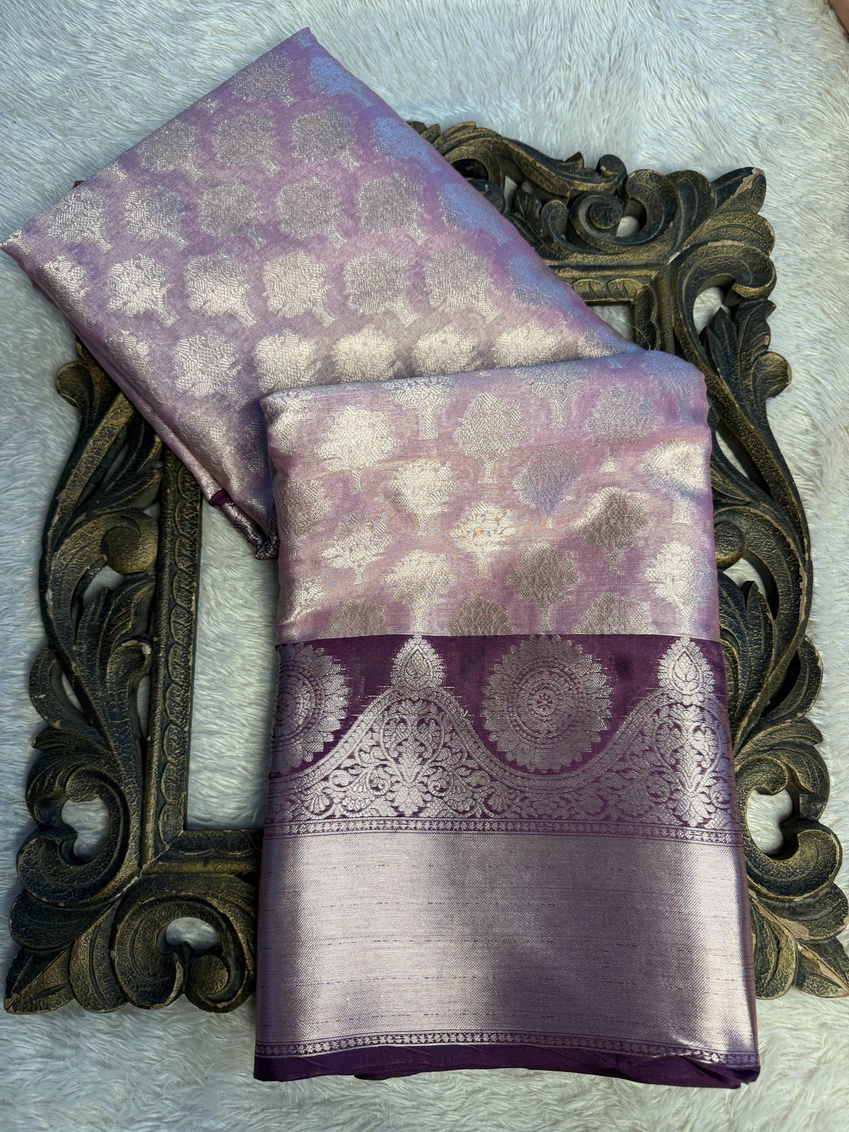 Eccentric zari weave Softsilk Banarasi Saree