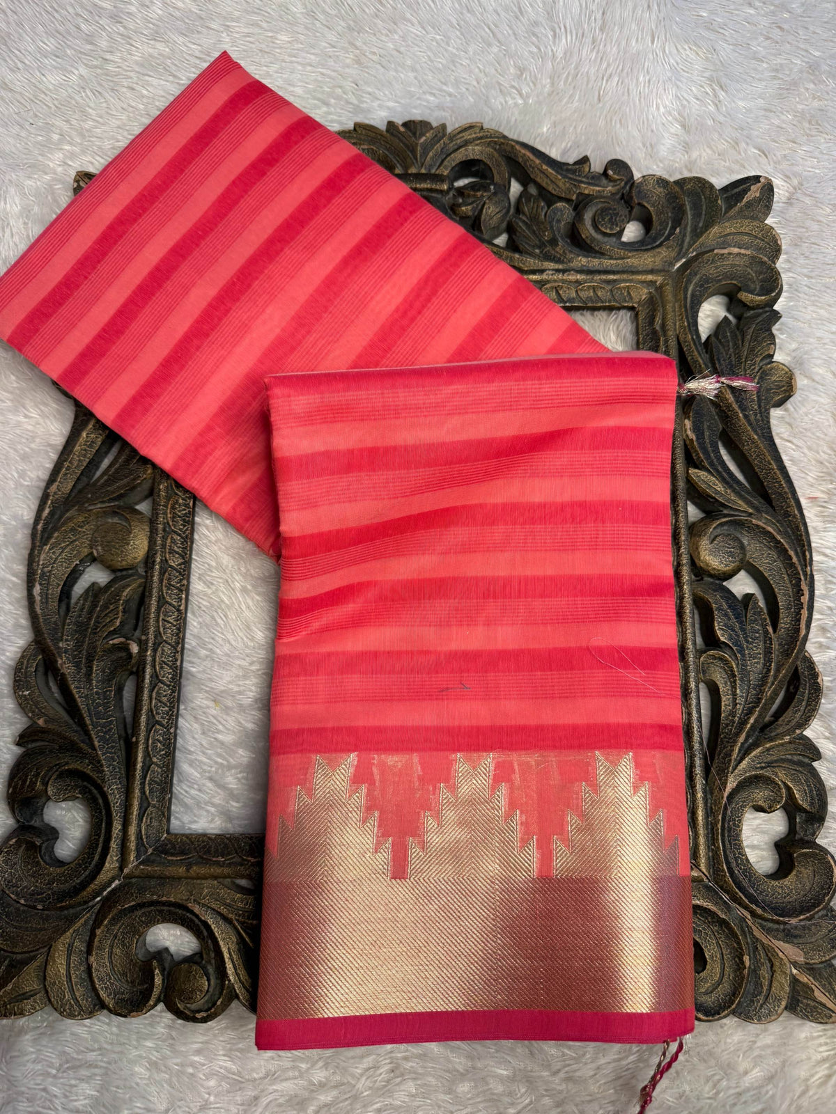 Eccentric zari weave Softsilk Banarasi Saree