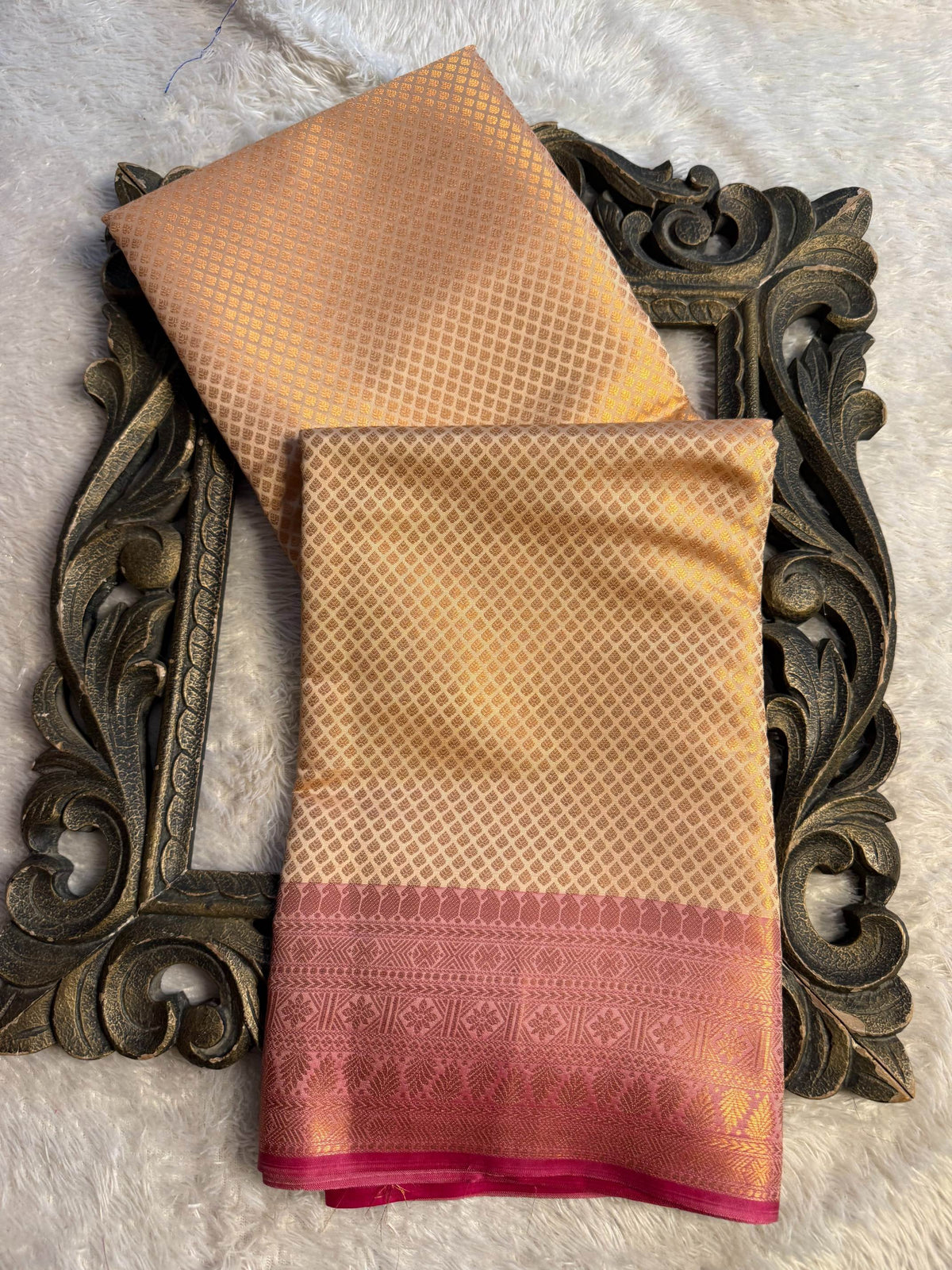 Eccentric zari weave Softsilk Banarasi Saree