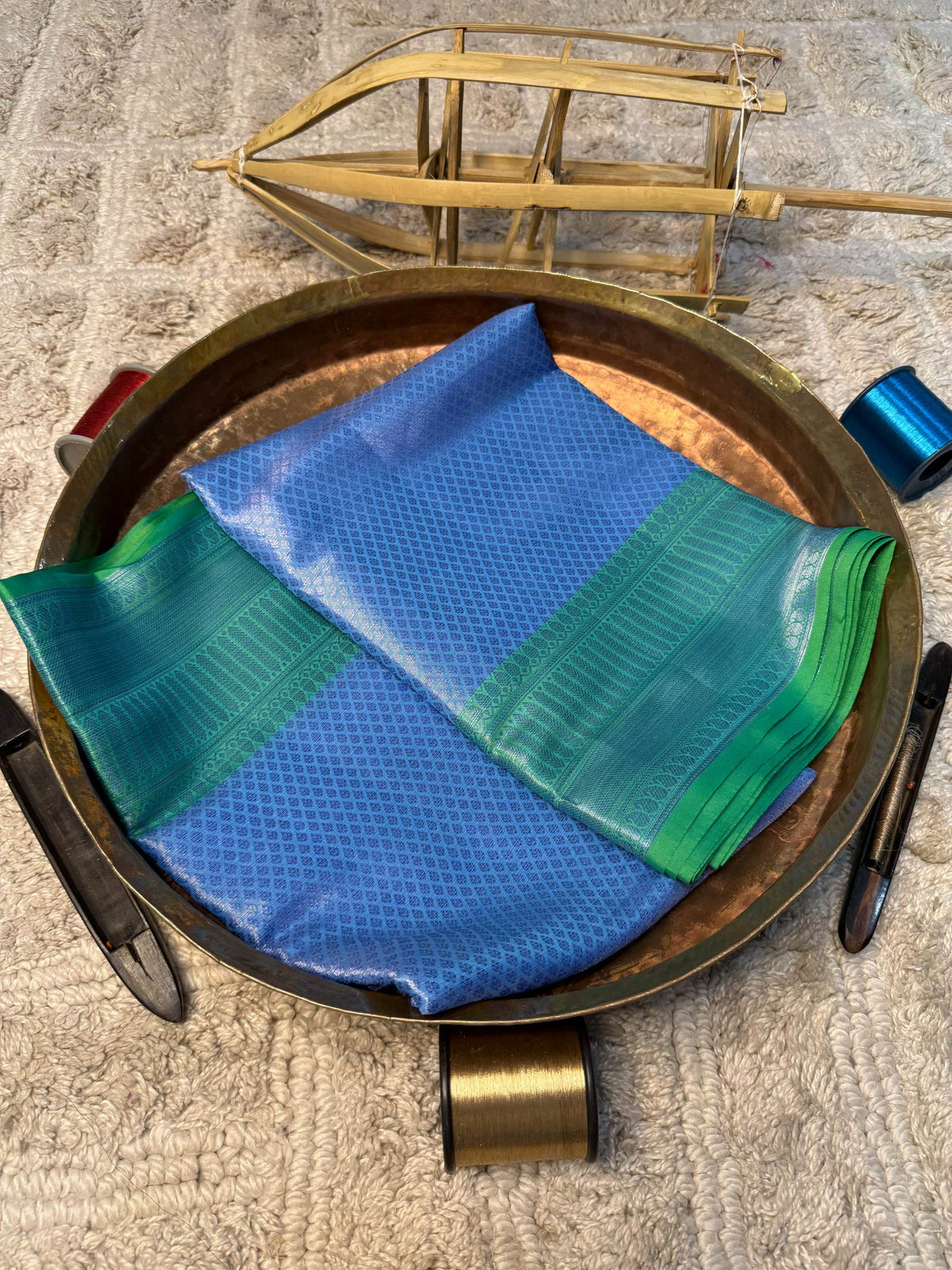 Eccentric zari weave Softsilk Banarasi Saree