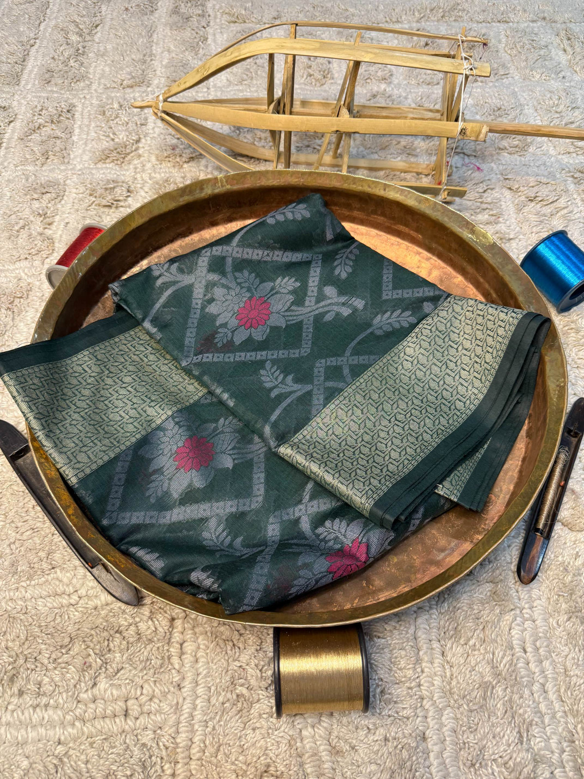 Eccentric zari weave Softsilk Banarasi Saree