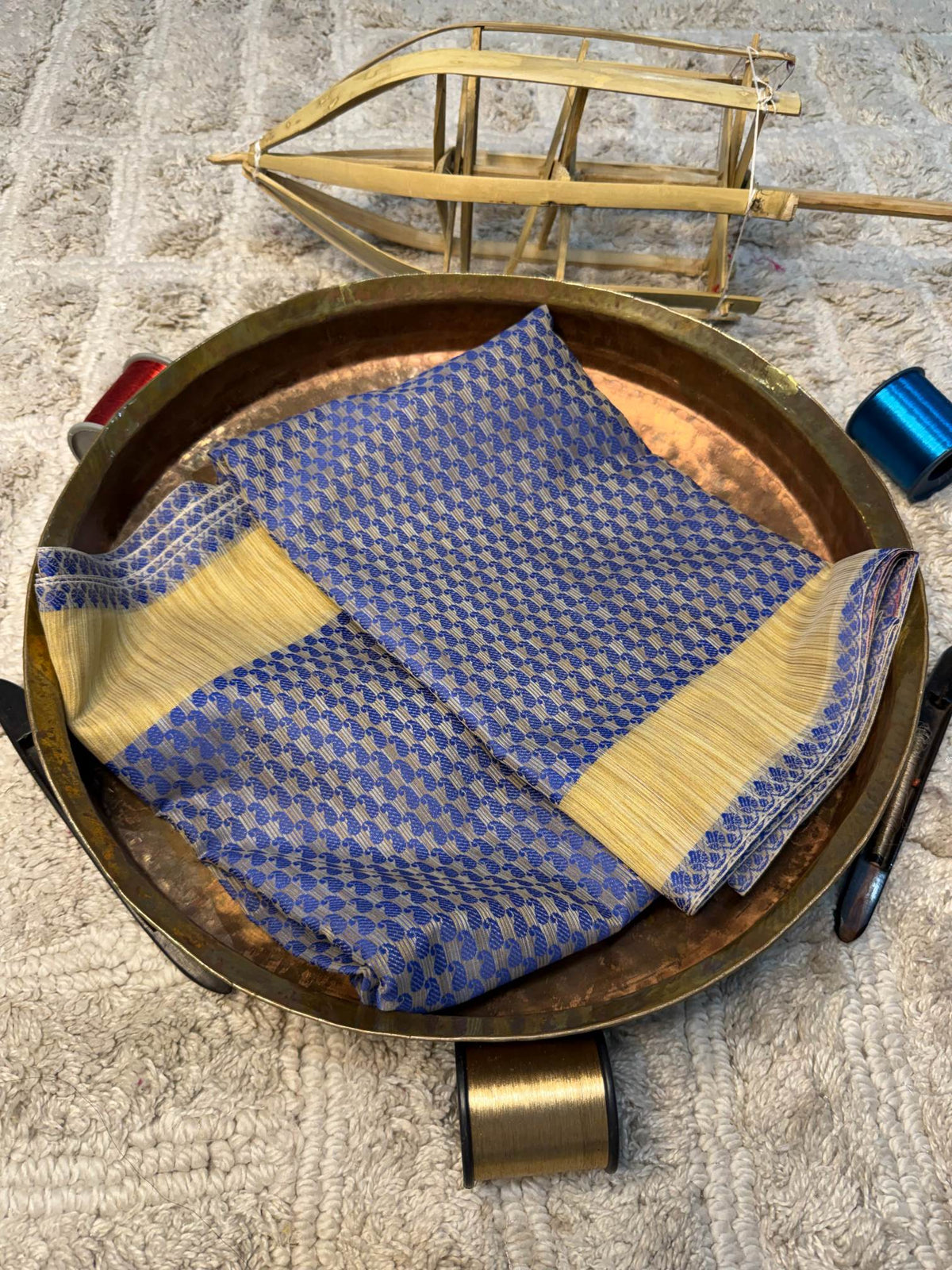 Eccentric zari weave Softsilk Banarasi Saree