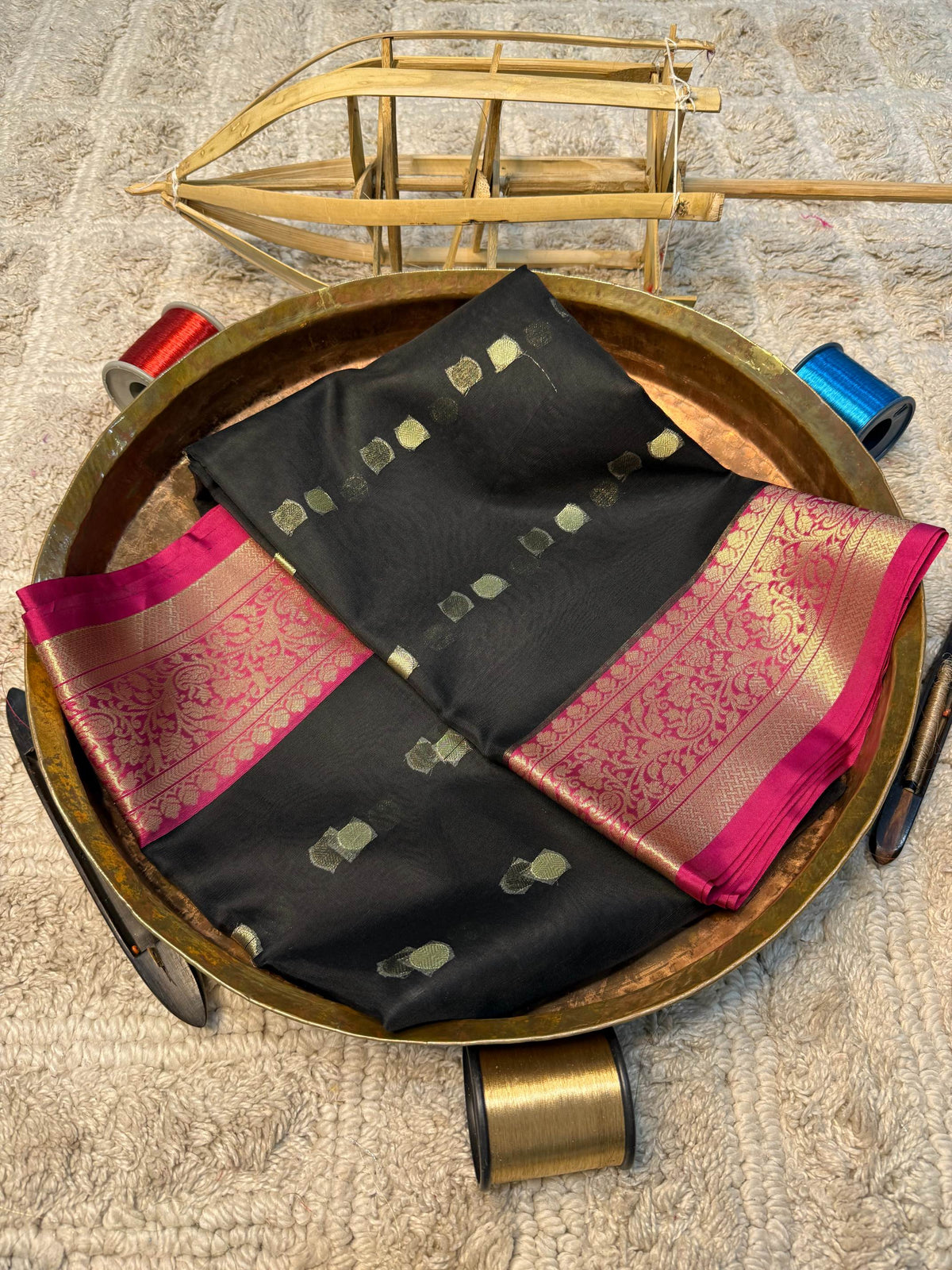 Eccentric zari weave Softsilk Banarasi Saree