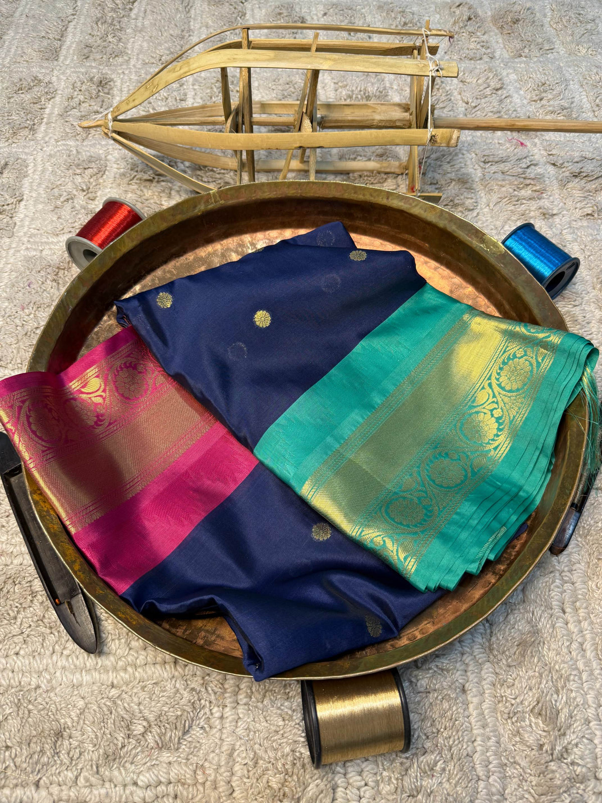 Eccentric zari weave Softsilk Banarasi Saree