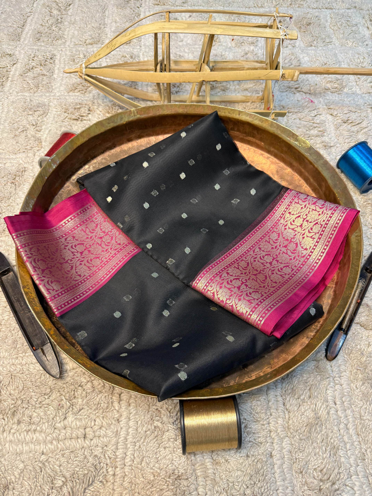 Eccentric zari weave Softsilk Banarasi Saree