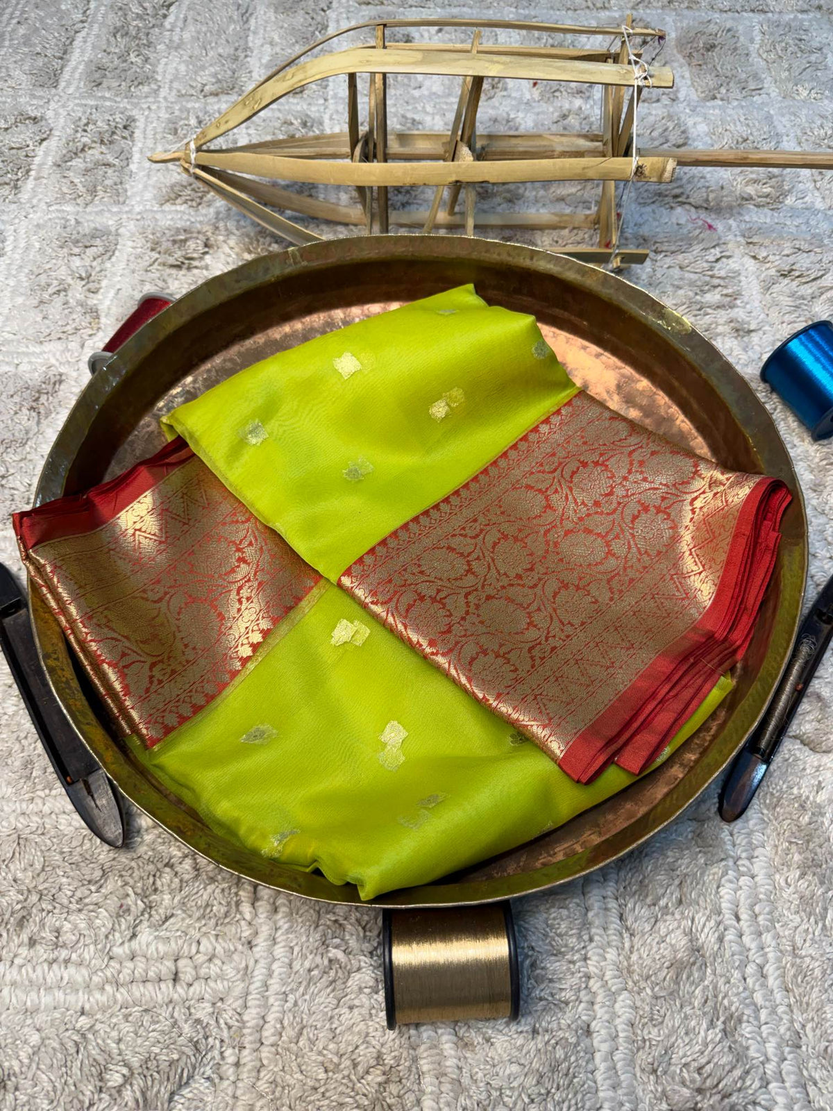 Eccentric zari weave Softsilk Banarasi Saree