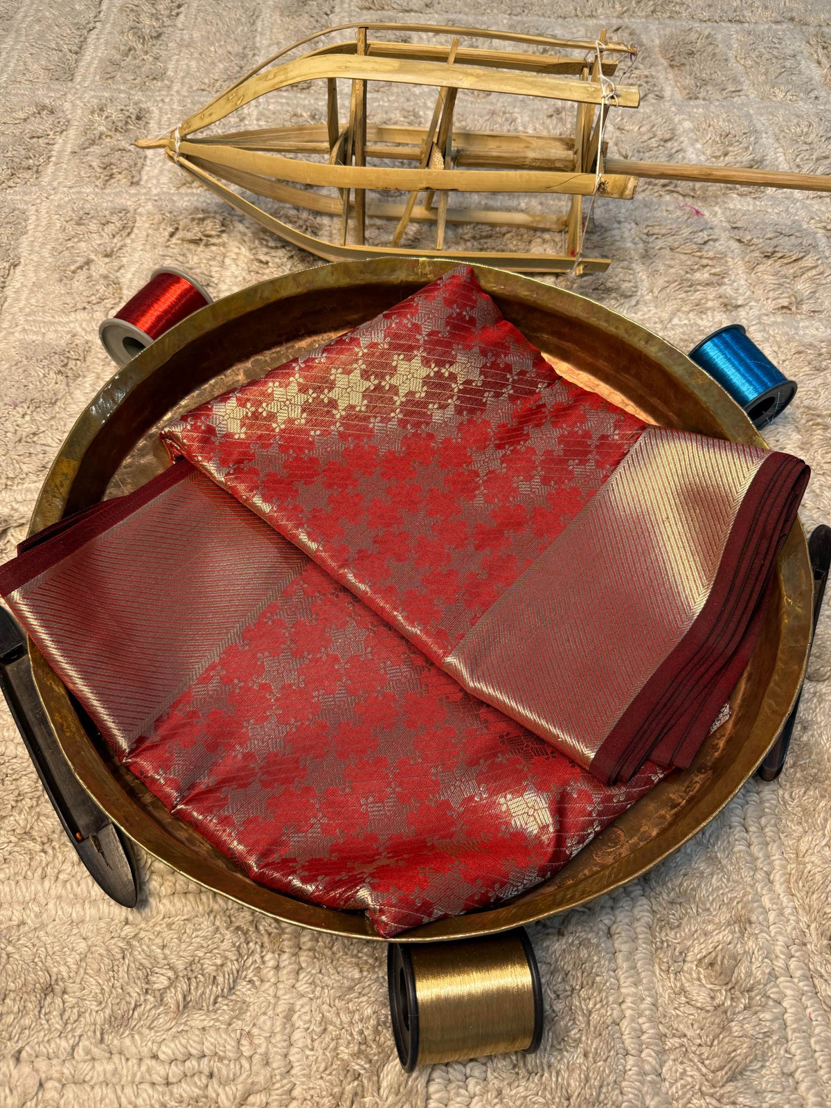Eccentric zari weave Softsilk Banarasi Saree