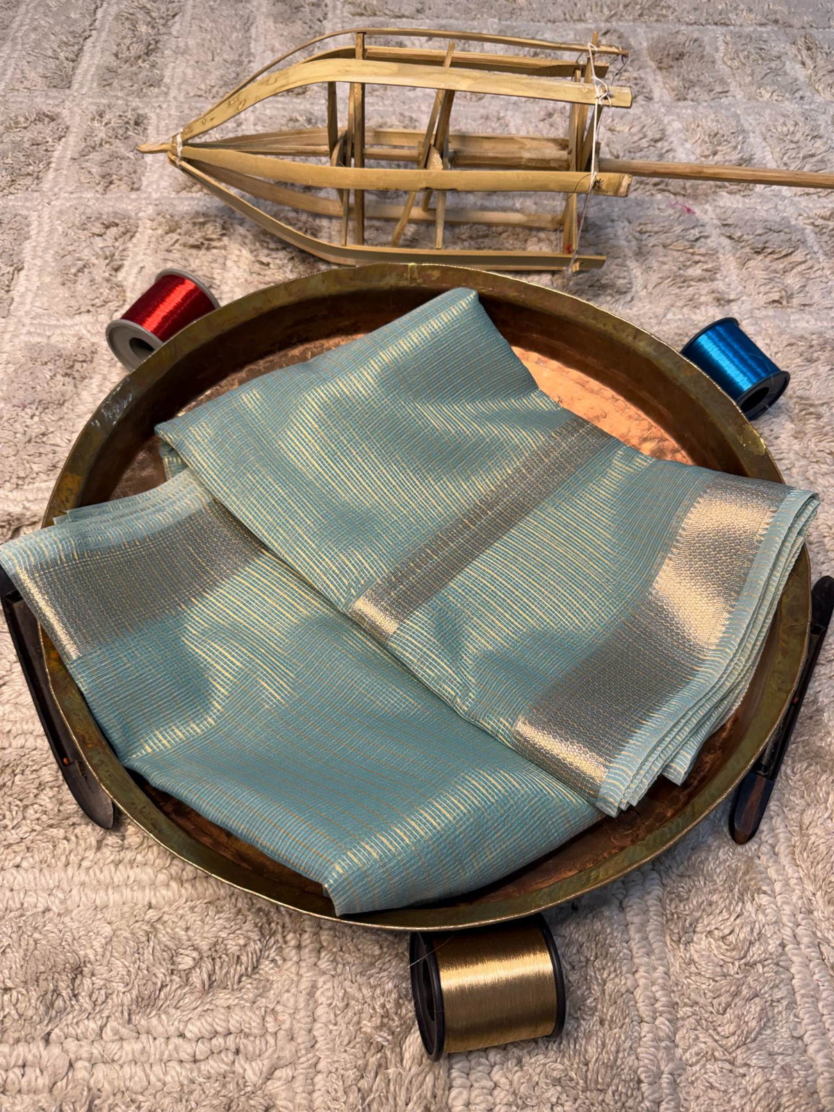 Eccentric zari weave Softsilk Banarasi Saree