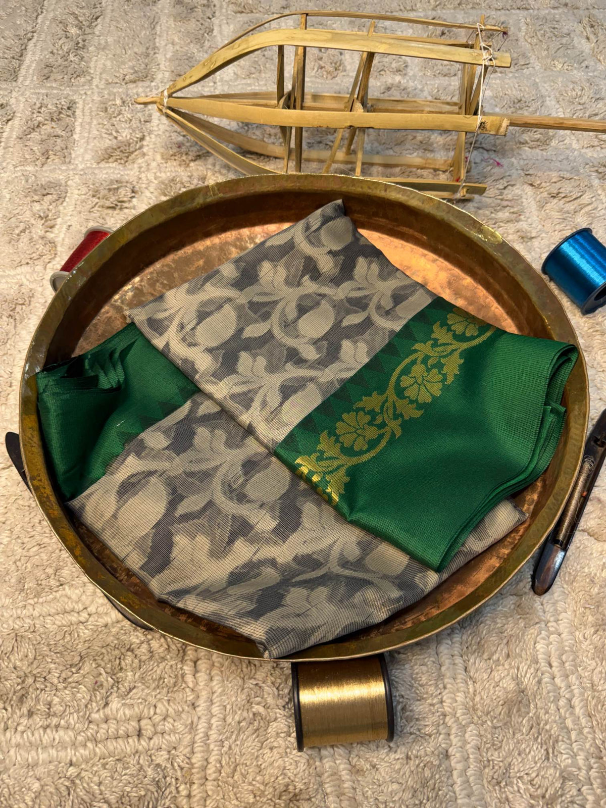 Eccentric zari weave Softsilk Banarasi Saree