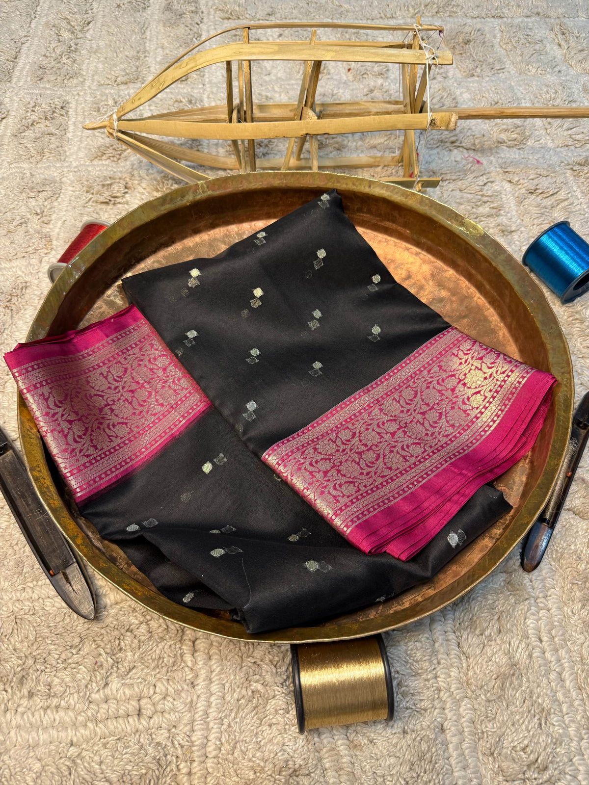 Eccentric zari weave Softsilk Banarasi Saree