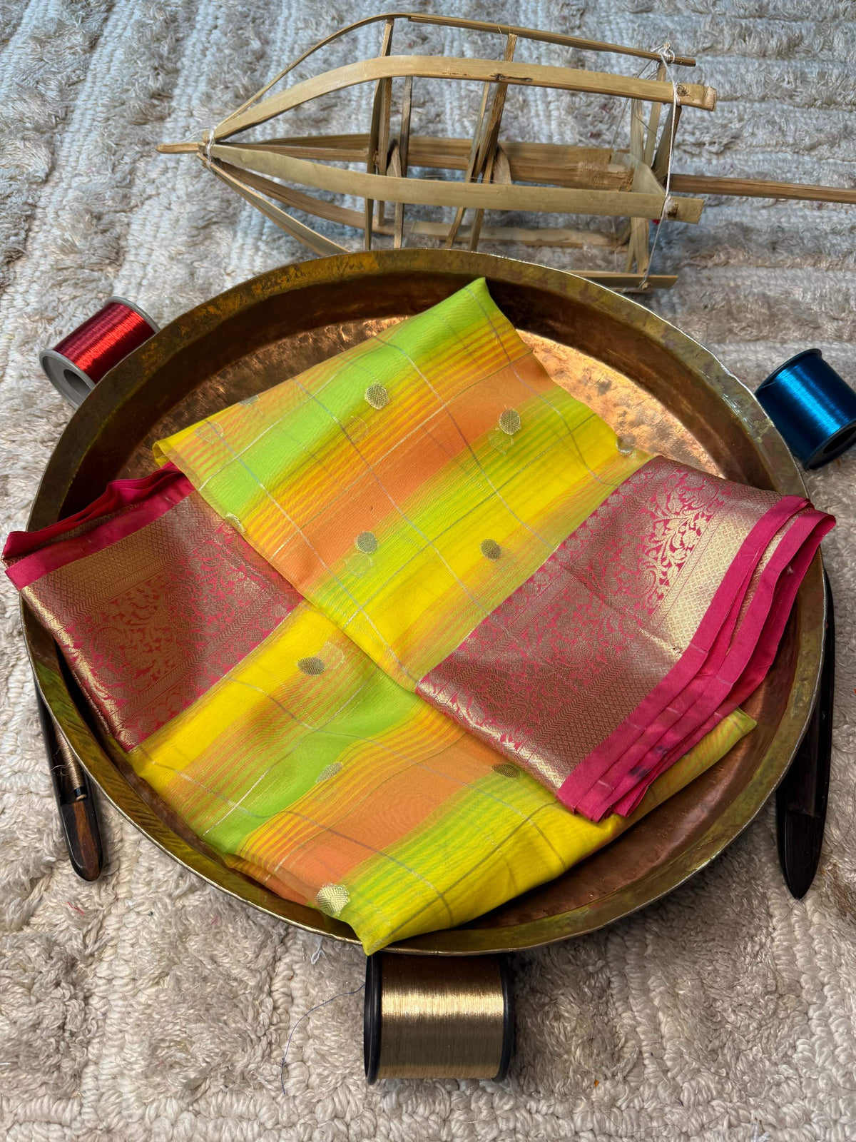 Eccentric zari weave Softsilk Banarasi Saree