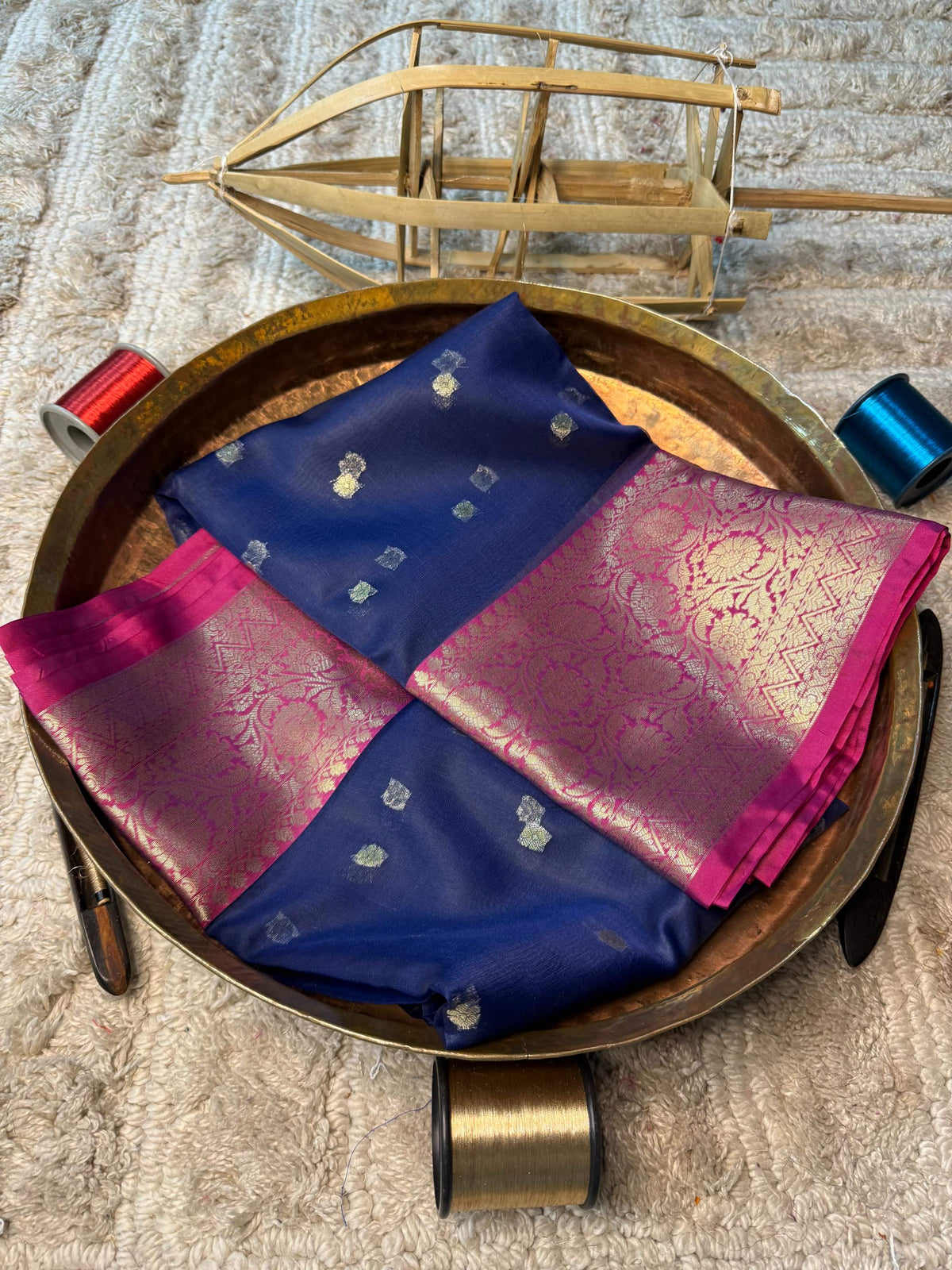 Eccentric zari weave Softsilk Banarasi Saree