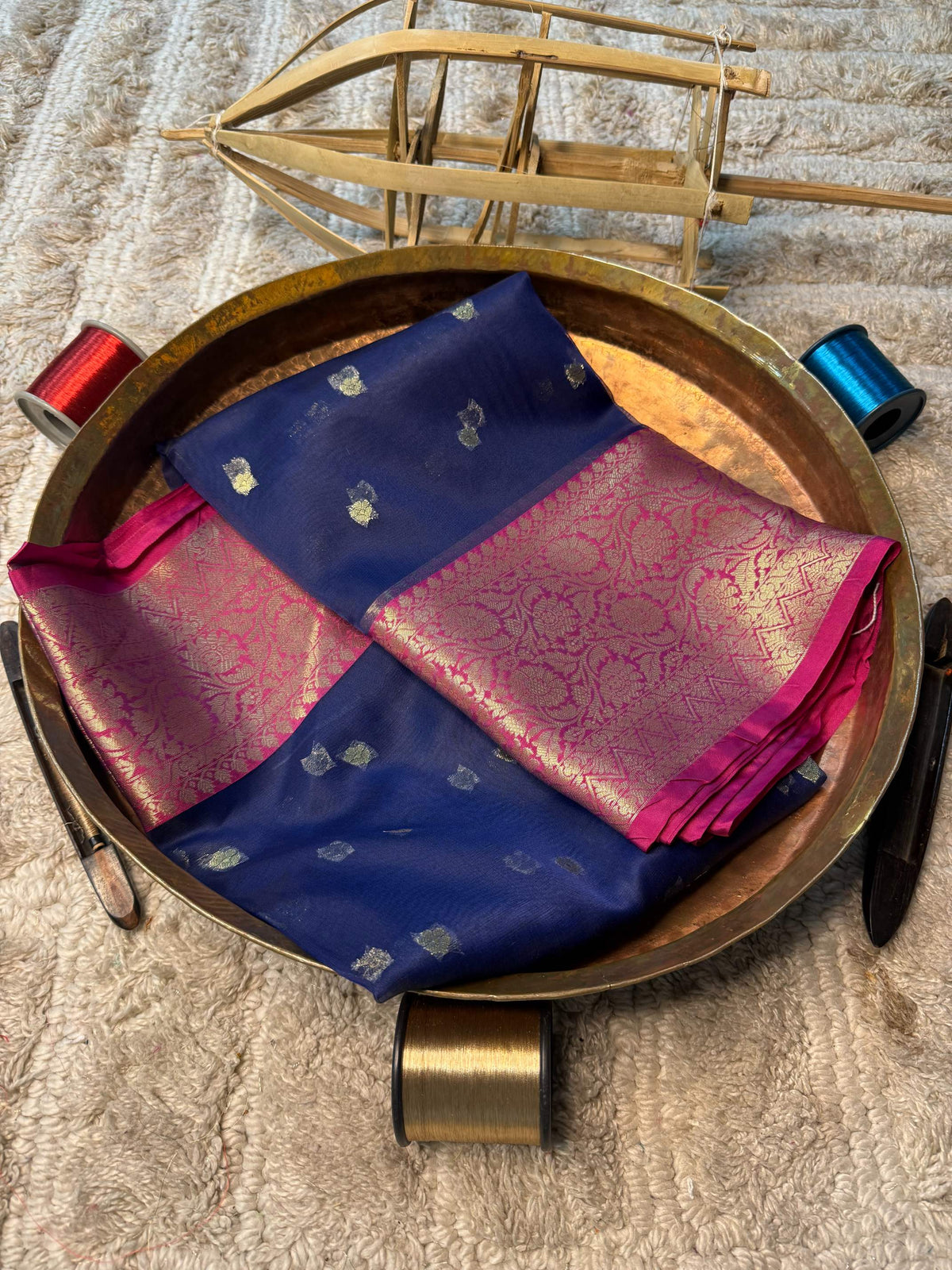 Eccentric zari weave Softsilk Banarasi Saree