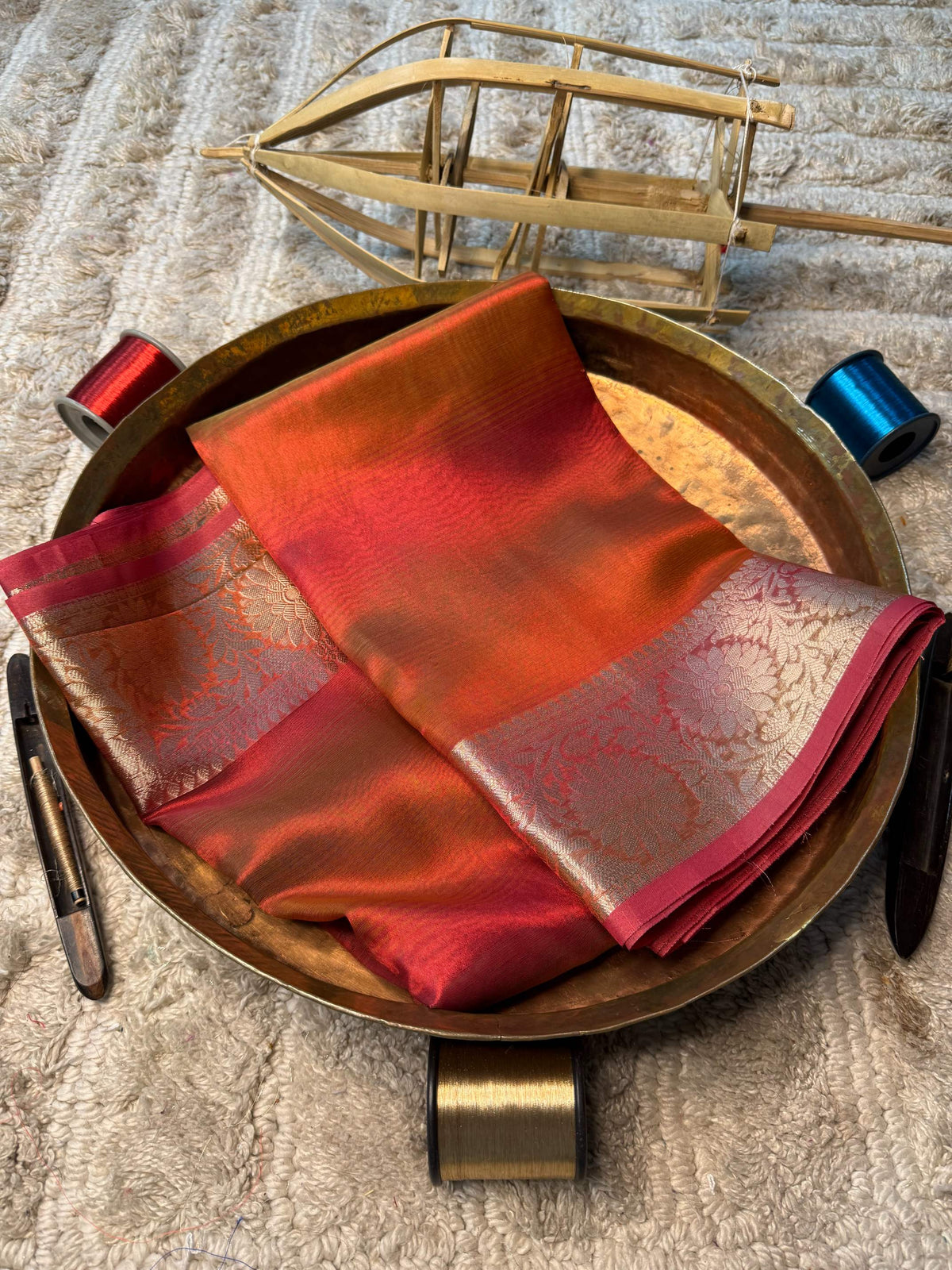 Eccentric zari weave Softsilk Banarasi Saree