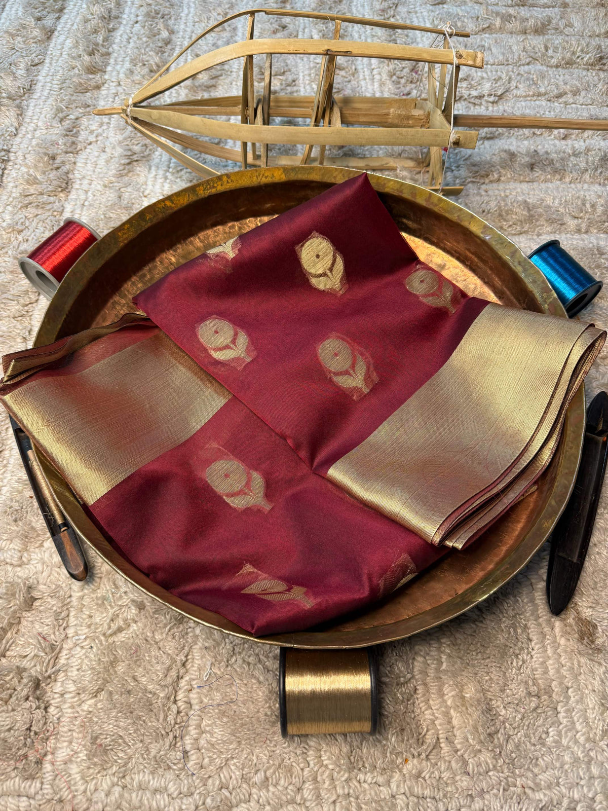 Eccentric zari weave Softsilk Banarasi Saree