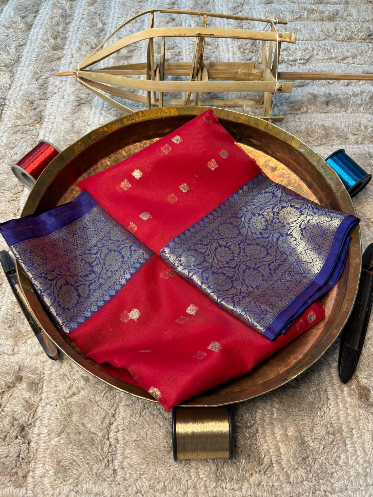Eccentric zari weave Softsilk Banarasi Saree